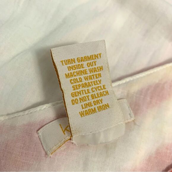 100% Cotton Embroidered Sleeveless Dress High-low Hem Boho-Chic Fit n Flare M - Picture 7 of 9